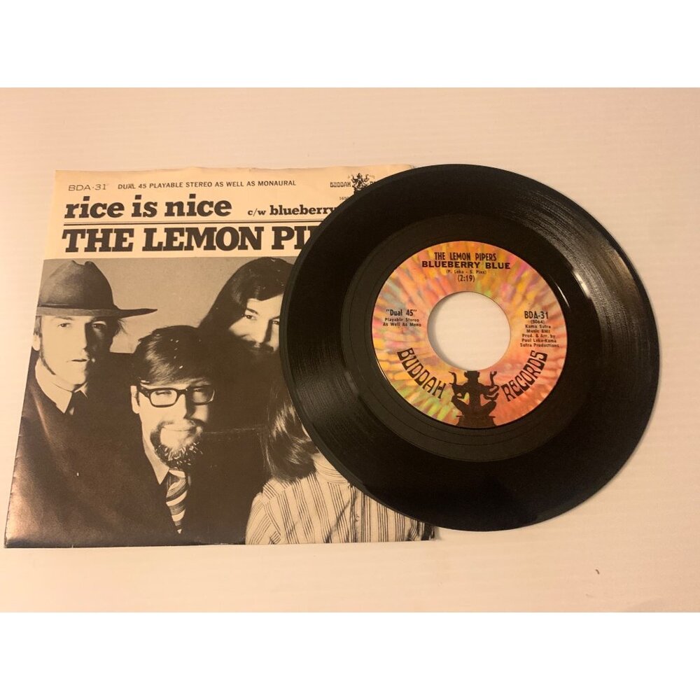 The Lemon Pipers "Rice Is Nice" / "Blueberry Blue" 45 RPM Vinyl Record Buddah Re
